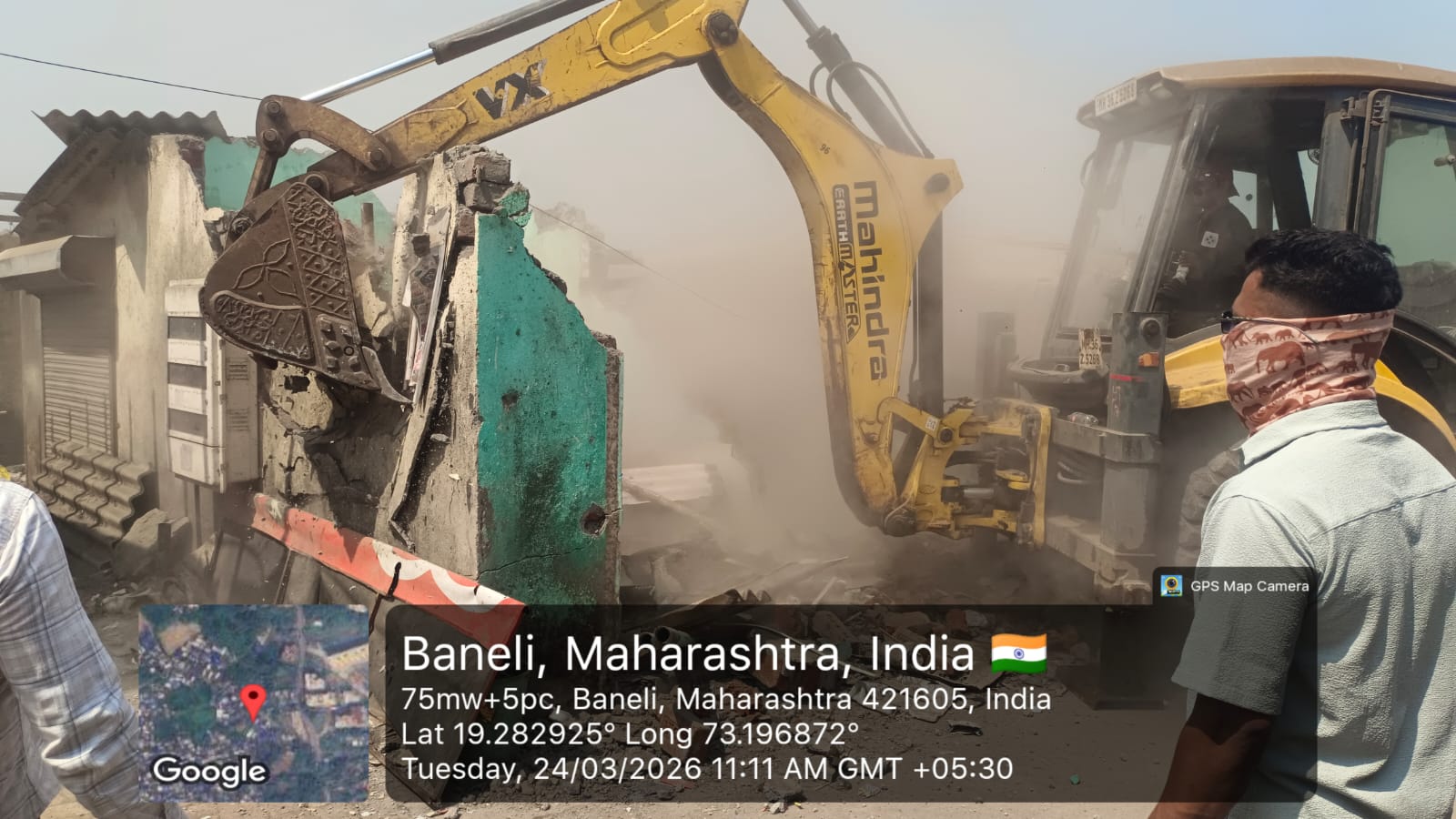 बल्याणी येथे केडीएमसीकडून 29 अनधिकृत चाळींवर तोडक कारवाई